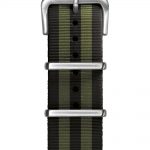 CORREIA PRETA/KAKI NATO 22MM