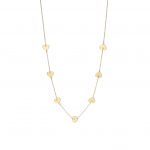 COLAR COQUINE EM PRATA DOURADA