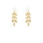 BRINCOS COQUINE EM PRATA DOURADA