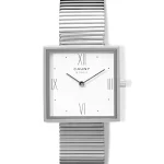 RELÓGIO CAUNY MONEO WHITE SILVER
