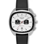 RELÓGIO CAUNY APOLLON CHRONO W&B LEATHER