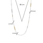 COLAR TISENTO - PRATA DOURADA 925 (37GR), 80CM - Image 6