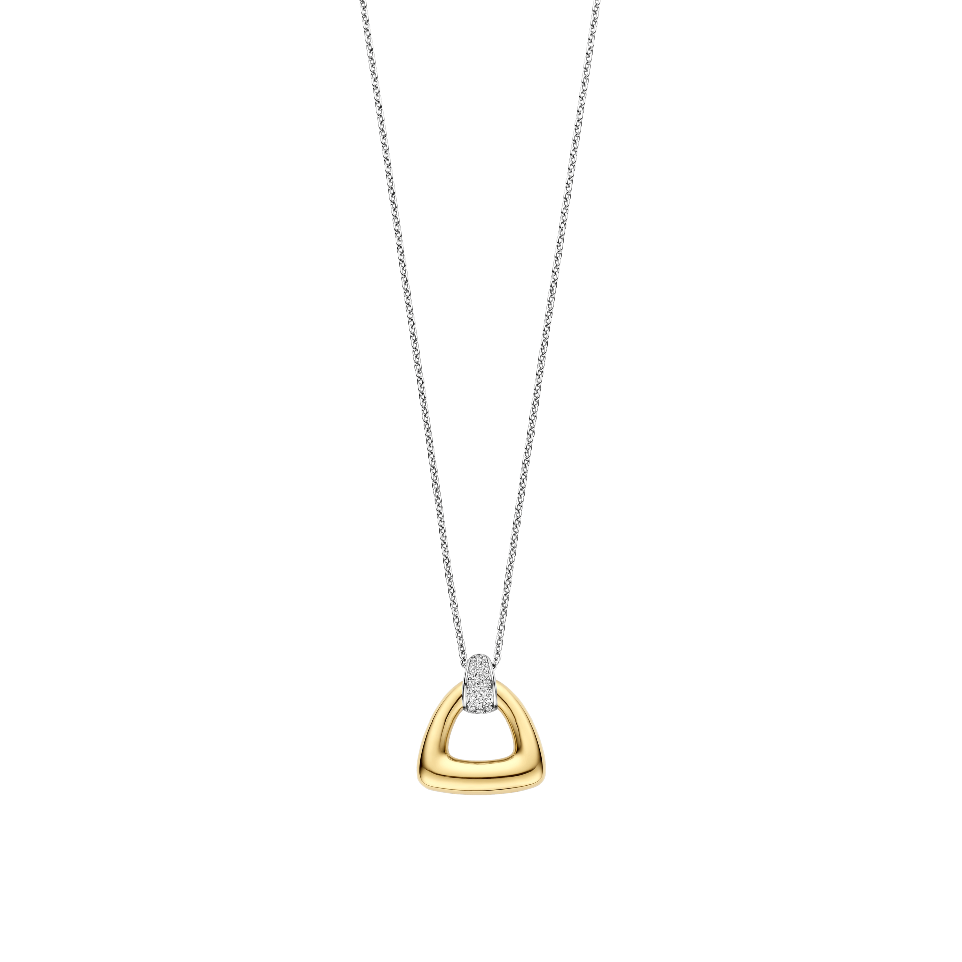 34108ZY_01 COLAR TISENTO - PRATA DOURADA 925 (8,15GR),42cm - Image 1