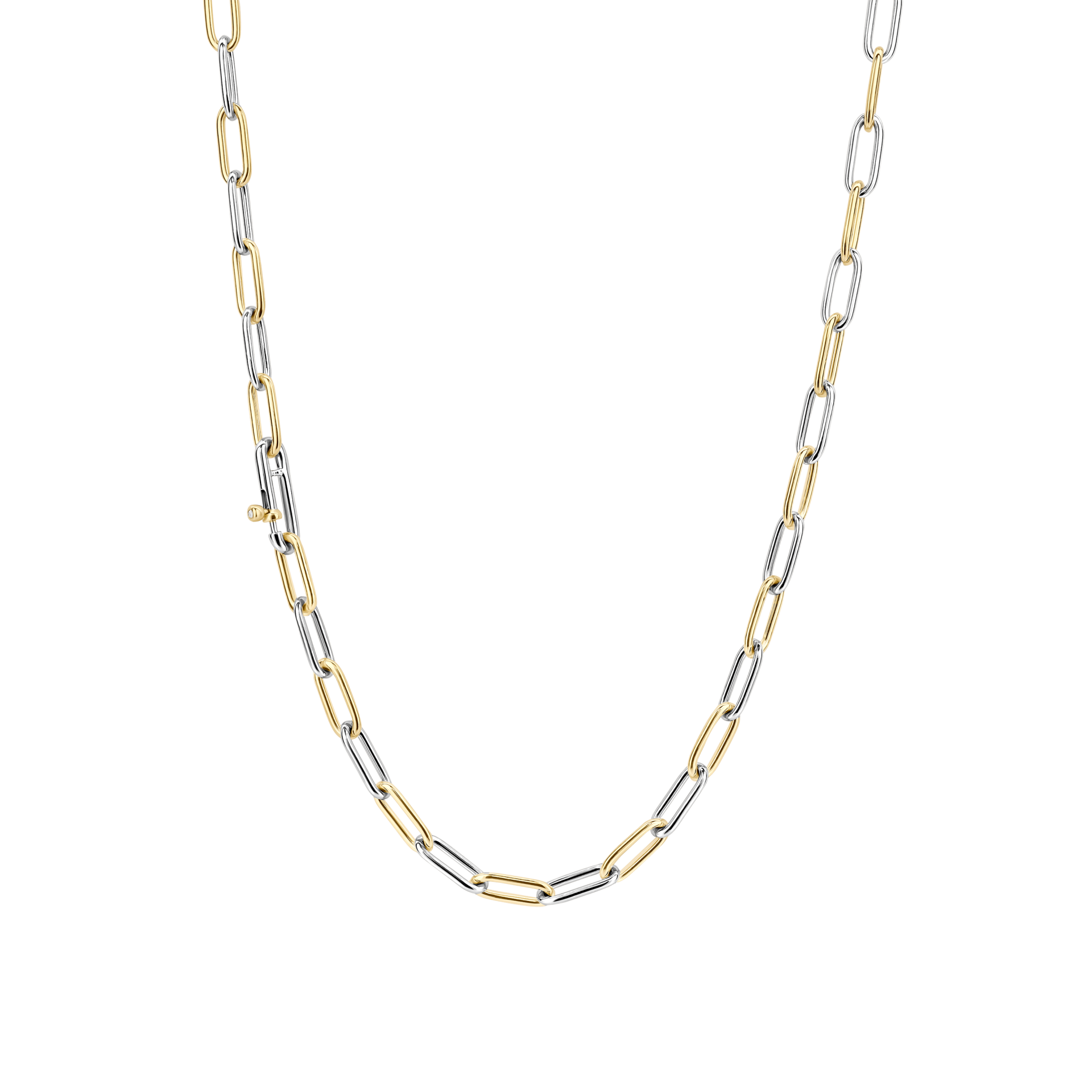 3947BI_01 COLAR TISENTO - PRATA DOURADA 925 (23,16GR),48cm - Image 1