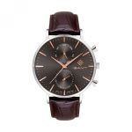 RELÓGIO GANT PARK HILL ll, 43.5, CINZENTO, PELE CASTA