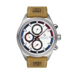 RELÓGIO GANT ATLANTIC CITY, 44, MF, CINZA AZUL, PELE